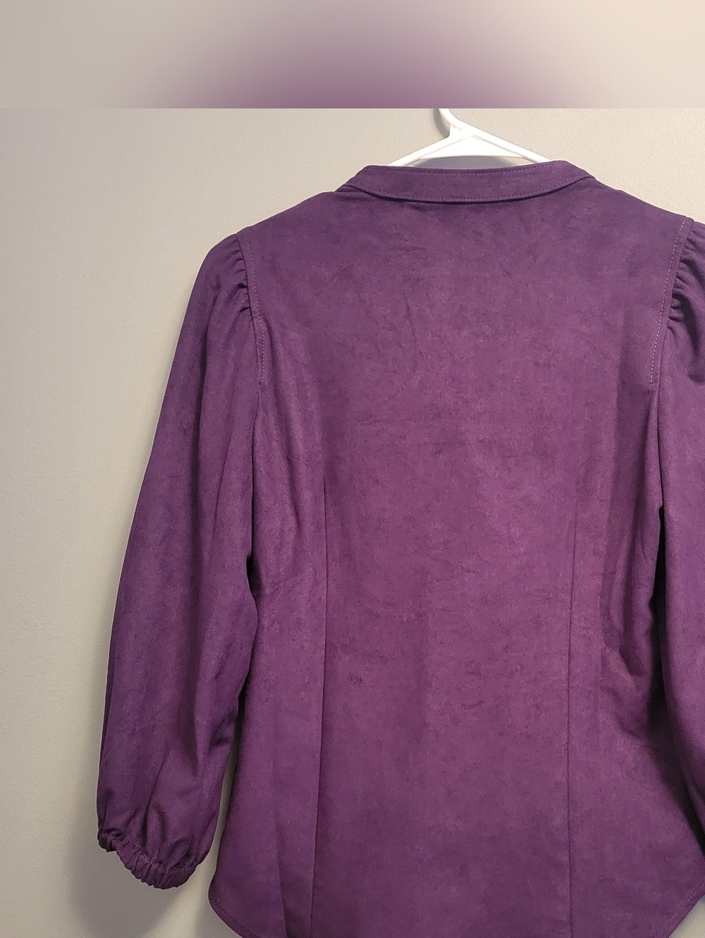 White House Black Market Blouse 0 Snap Button Chic Slim Fit Top Work - Picture 6 of 8
